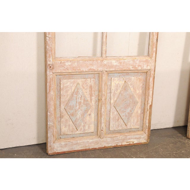 Tall Antique Pair French Doors on Rollers For Sale In Atlanta - Image 6 of 9