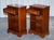 Vintage Georgian Style Walnut Nightstands, Set of 2 For Sale - Image 3 of 16