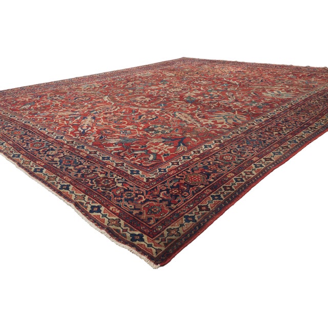 79922 Antique Persian Sultanabad Rug, 10'11 x 13'06. The Aristocratic Arabesque: An Antique Persian Sultanabad of Timeless...