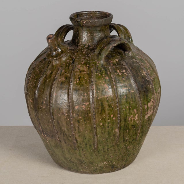 18th Century French Pottery Walnut Oil Jug From Perigord For Sale - Image 9 of 13