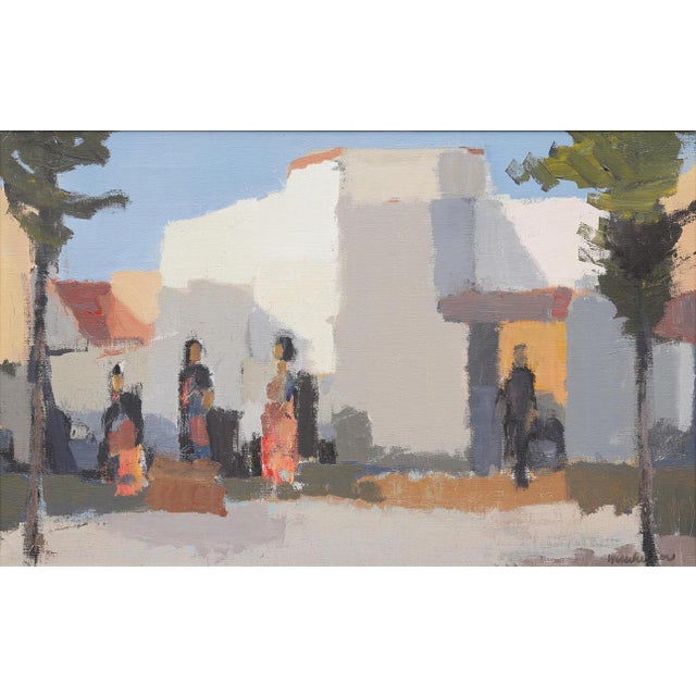 Stig Wernheden, Southern City Scene, 1960s, Oil on Canvas, Framed For Sale - Image 4 of 18