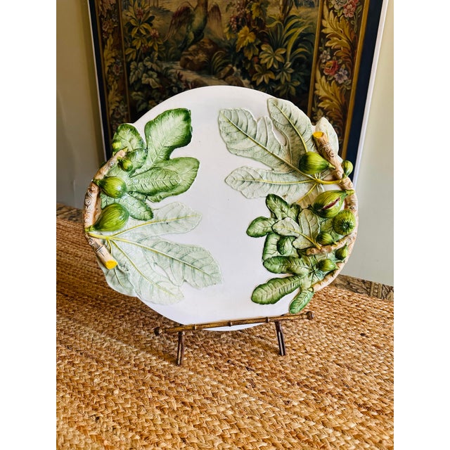 Ceramic Vintage Italian Ceramic Platter For Sale - Image 7 of 9