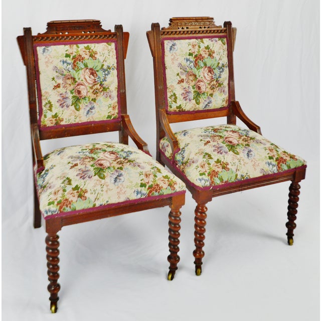 Victorian Eastlake Side Chairs a Pair Chairish