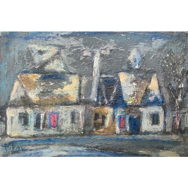 Contemporary Eugeniusz Tukan-Wolski, A Manor, Mixed Media on Paper For Sale - Image 3 of 3