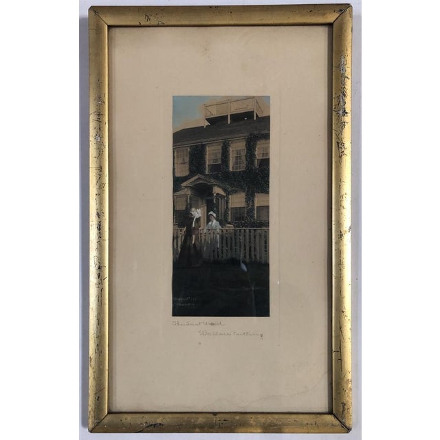 A rare 1910 Hand Colored Photographic Lithograph artwork print Titled "The Last Word" signed by an American photographer...