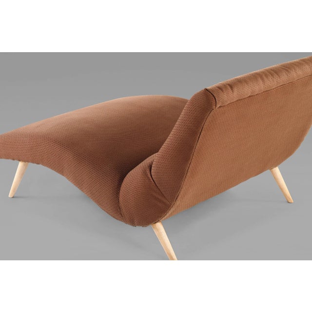 Architectural Wave Chaise Lounge Chair by Lawrence Peabody for Selig, circa 1960 For Sale In Orlando - Image 6 of 10