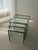 Black Postmodernist Nesting Tables Glass Black Metal, 1980s, Set of 3 For Sale - Image 8 of 12