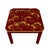 Hollywood Regency Vintage Chinese Style Deep Red Gilded Lacquer Small Square Table/Chessboard Table For Sale - Image 3 of 8
