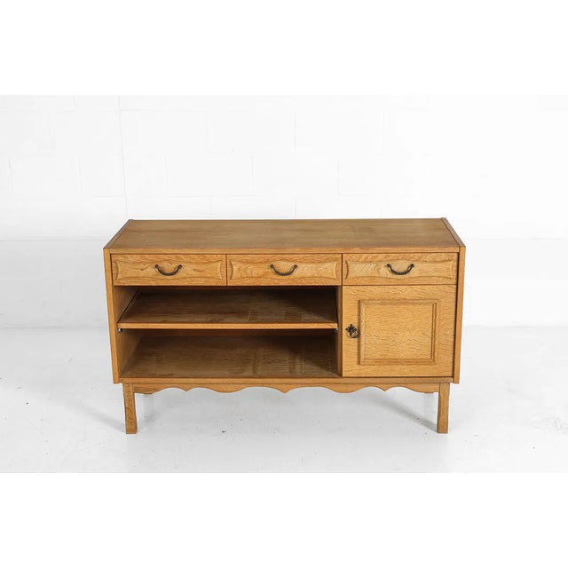 Style of Kjaernulf Danish Oak Cabinet C. 1970s For Sale In New York - Image 6 of 11