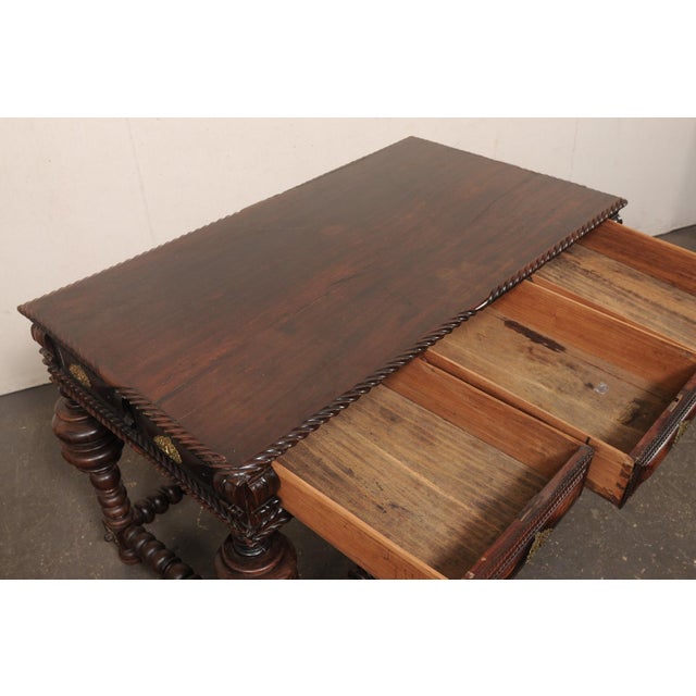 18th C. Portuguese Rosewood Console Table For Sale - Image 4 of 15