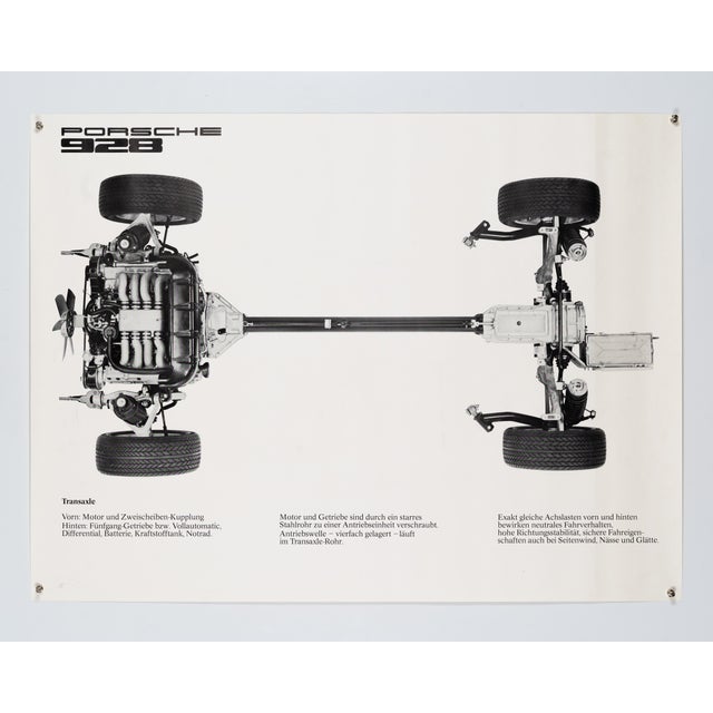 Porsche 928 Transaxle Poster, 1970s For Sale - Image 3 of 9
