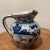 Renaissance Vintage Italian Handmade Hand Painted Blue & White Deruta Siena Ceramica Majolica Water Jug/Wine Pitcher For Sale - Image 3 of 13