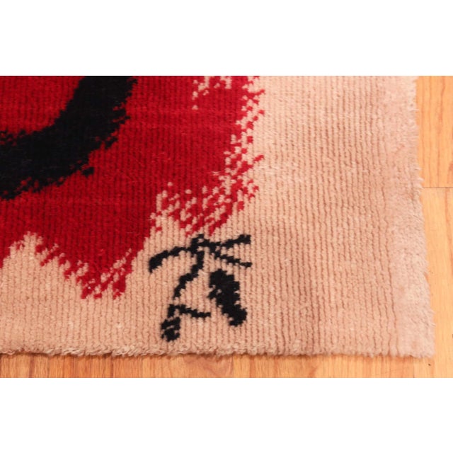 Mid-Century Modern Nazmiyal Collection Vintage Paul Klee Rug “Little Drummer Boy” For Sale - Image 3 of 7