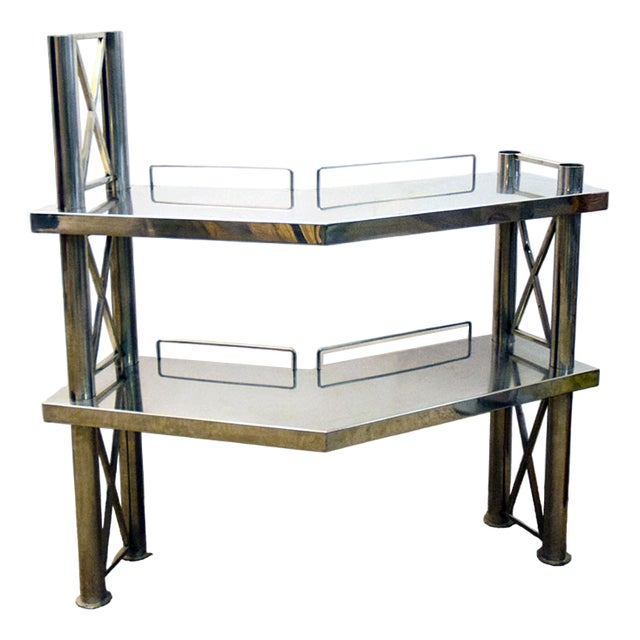 Steel Console Table, Italy, 1970s For Sale