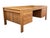 Mid-Century Modern Teak Executive Desk – Danish Style Double Pedestal Desk With Brass Pulls For Sale - Image 10 of 17