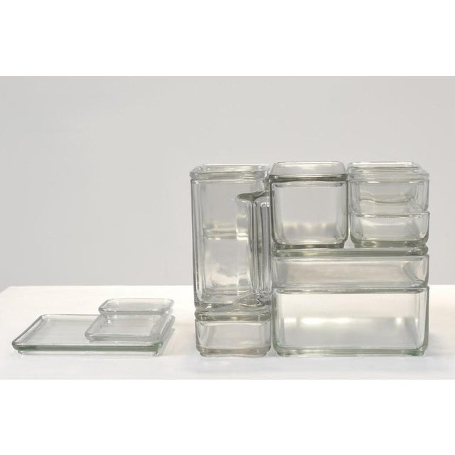 Storage Container Cubes by Wilhelm Wagenfeld for VLG Weisswasser, Germany, 1938, Set of 10 For Sale - Image 16 of 18