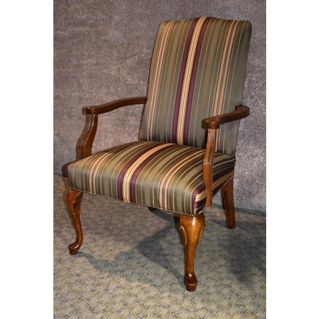 Fairfield Queen Anne Style Accent Arm Chair Chairish