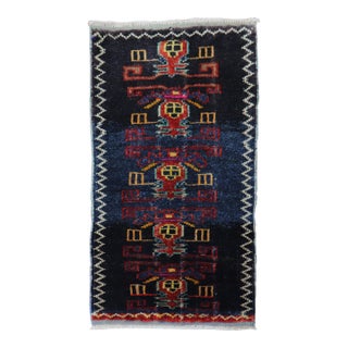 Mid 20th Century Mini Turkish Mat Rug For Sale