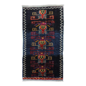 Mid 20th Century Mini Turkish Mat Rug