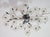 1970s Italian Large Size Gold and Transparent Murano Glass Wall Light or Ceiling Light Flower For Sale - Image 12 of 17