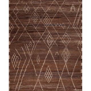 Nazmiyal Collection Tribal Geometric Pattern Modern Area Rug For Sale