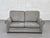 Gray 2-Seater Sofa in Gray Fabric For Sale - Image 8 of 8