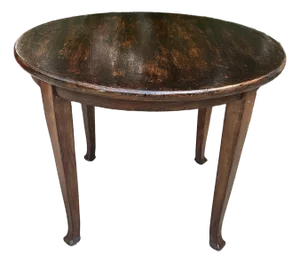 Round Tavern Table, Small Dining/Pub Table, Dark English Oak