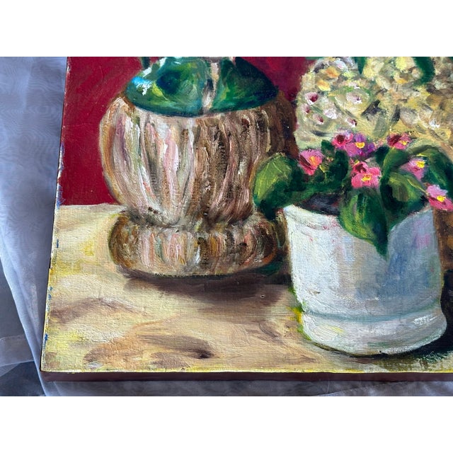 Vintage Still Life Oil Painting For Sale - Image 9 of 10