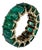 Natural 12 Ct High Quality Zambian Emerald Cut Emerald Eternity Band/ Ring 14 Kg For Sale