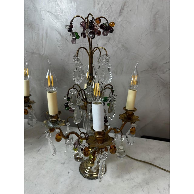 Candleholders in Crystal and Bronze, Set of 2 For Sale - Image 10 of 17