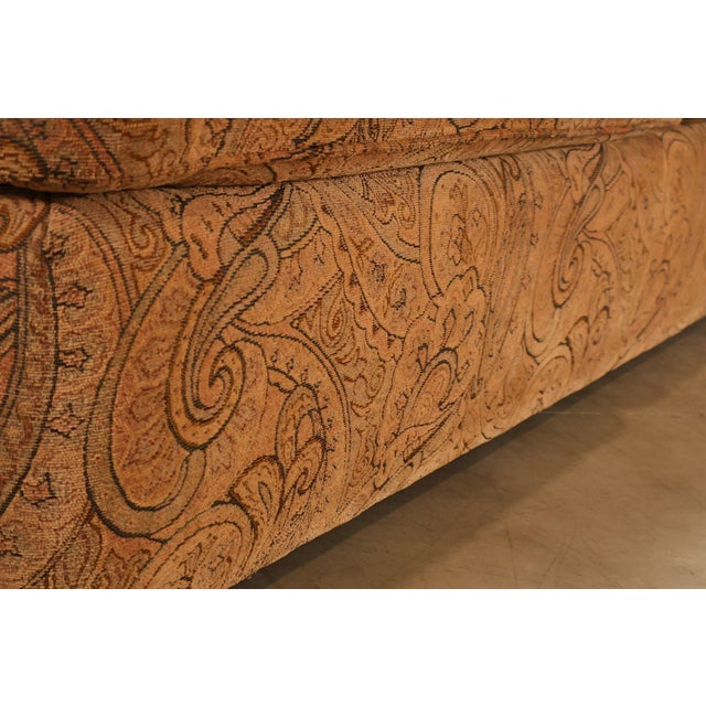 Kravet Paisley Upholstered Rolled Arm Sofa For Sale - Image 12 of 18