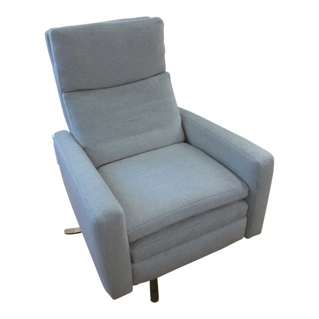 Modern Lee Industries Relaxor Swivel Chair Mohair Chairish