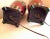 1980s Wescal Lamp Company Burgandy and Black Chinoiserie Table Lamps Set of Two W/ Imperial Pagoda Shades For Sale - Image 16 of 17
