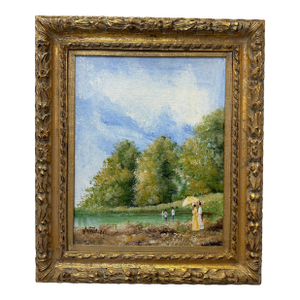 Vintage 1960 Impressionist Painting Signed Montrec