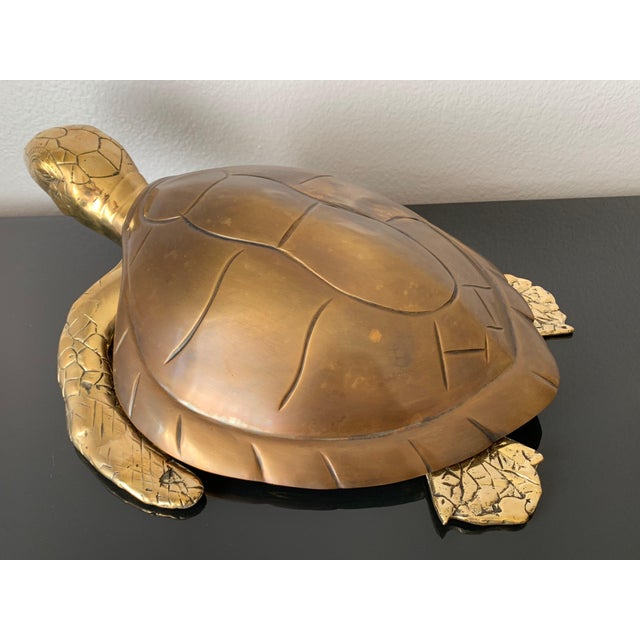 Brass Turtle Sculpture Jewelry Box Chairish