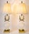 Antique Art Deco/ Hollywood Regency Style Alabaster Table Lamps With Bronze Figureheads- A Pair For Sale - Image 10 of 18