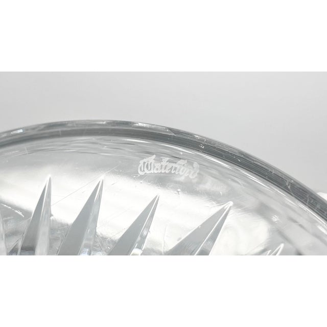 1990s Waterford “Master Cutter Collection” Large Crystal Centerpiece Pedestal Bowl For Sale - Image 11 of 11