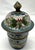Antique 19th Century Chinese Cloisonné Stacking Box, Late Qing Dynasty, Blue Enamel, Scholar Accessory This stunning 19th-...