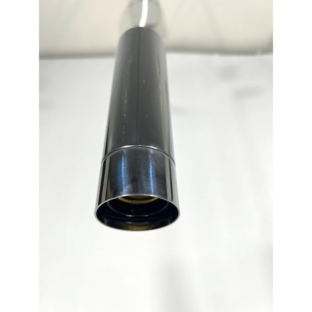 Modern Chrome Pendant Lamps from Stilux Milano, 1970s, Set of 2 For Sale - Image 3 of 12