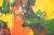 1950s Abstract Oil on Canvas Painting 43" X 55" Signed Mohus For Sale - Image 5 of 7
