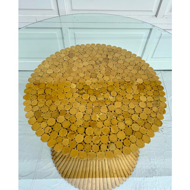 Sheaf of Wheat Bamboo and Glass Dining Table McGuire-Style For Sale - Image 9 of 10