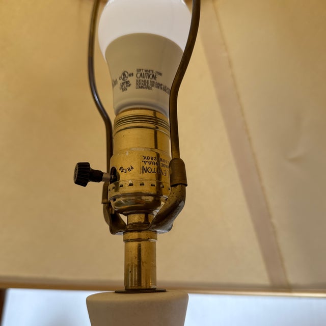 Late 20th Century French Country Countryside Leaf Motif Ceramic Table Lamps, Pair For Sale - Image 11 of 12