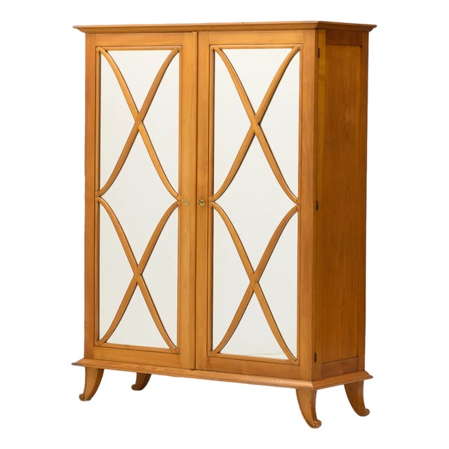 Mirror Fronted Cabinet, 1950s For Sale