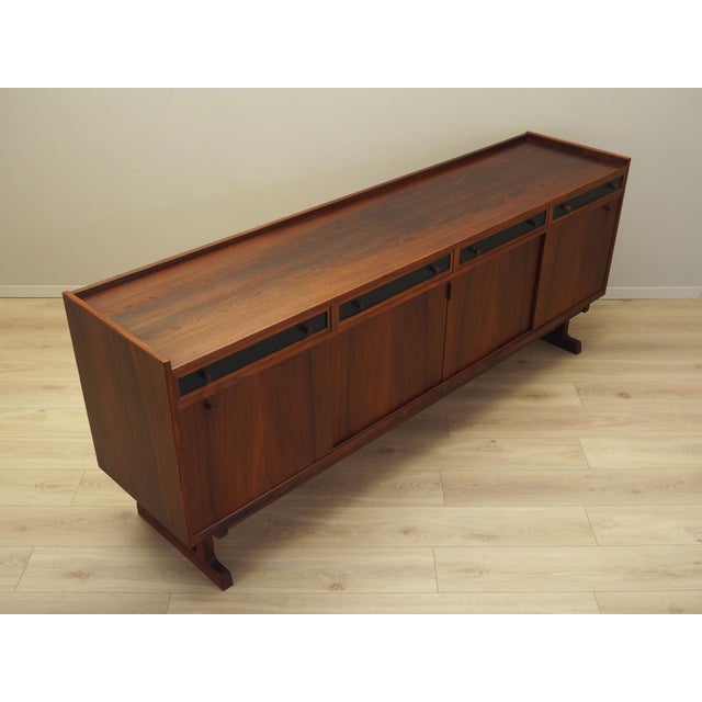 Black Danish Rosewood Sideboard by Hans Bech, 1960s For Sale - Image 8 of 18