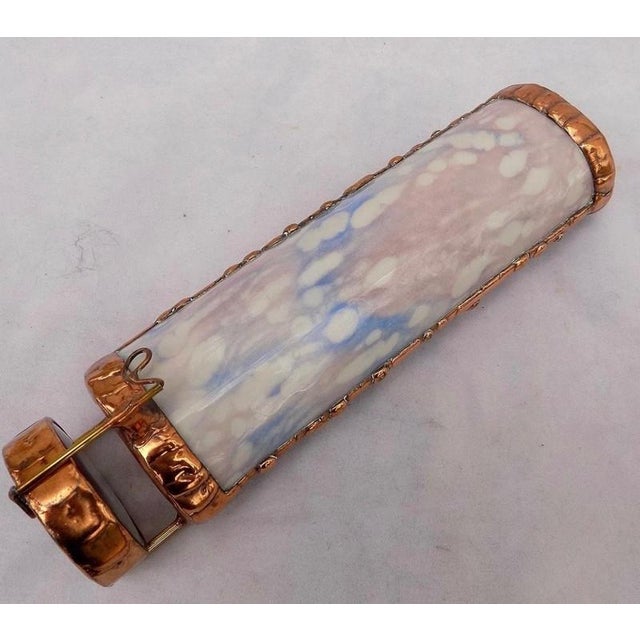 Rare Windseye Studio Slag Glass & Copper Kaleidoscope Doug Johnson For Sale - Image 4 of 12