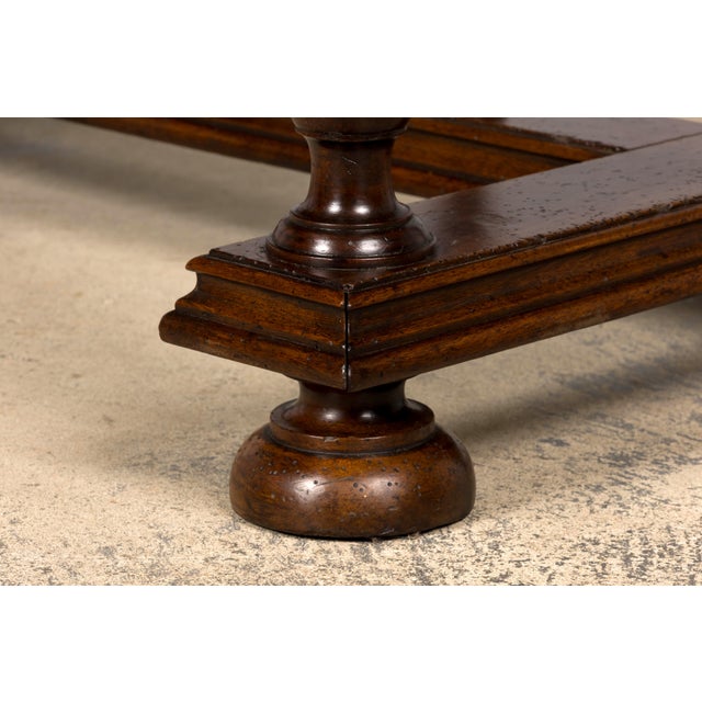 Late 19th Century French Henri II Revival Walnut Library Table For Sale - Image 9 of 18