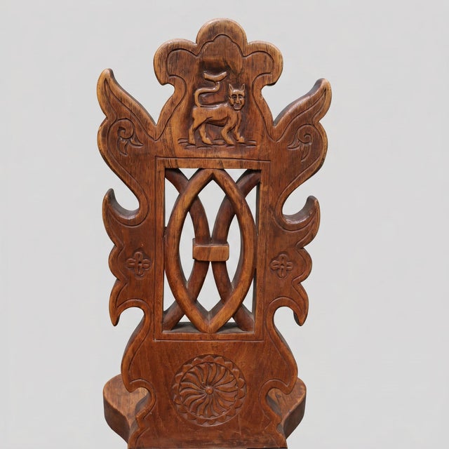 Neo-Renaissance Style Chairs in Carved Walnut, 1900s, Set of 6 For Sale - Image 13 of 18