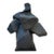Ju Ming (Zhu Ming) Taichi Series Abstract Sculpture – Painted Copper (Bronze Finish), Marble Base, 19" H For Sale
