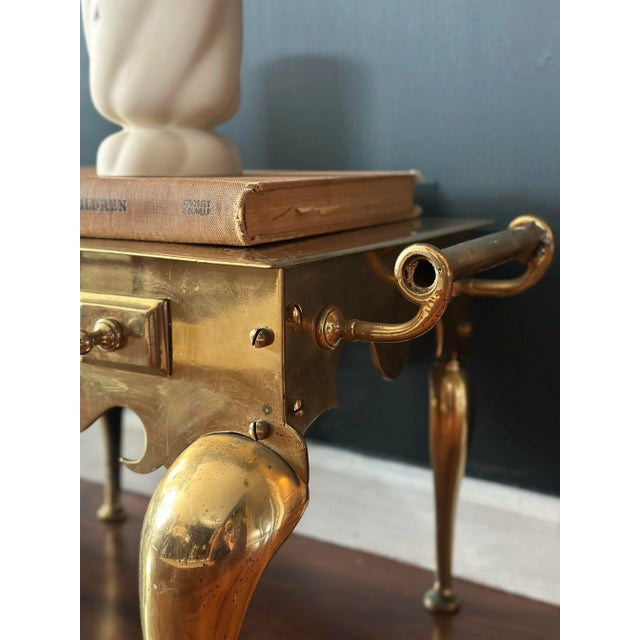 Victorian Victorian Brass Hearth Footman , Circa 1850 (George II Style) / England For Sale - Image 3 of 8