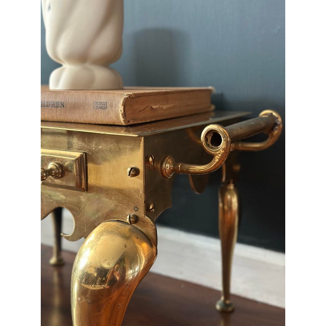 Victorian Victorian Brass Hearth Footman , Circa 1850 (George II Style) / Uk For Sale - Image 3 of 8